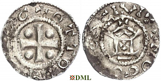 Денарий, Германия, Франкония, Otto III (983–1002), м.д. Mainz, Dbg. 778/779