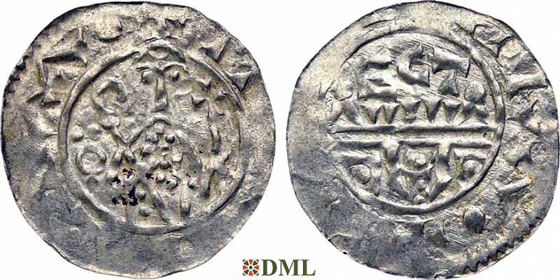 Денарий, Германия, Нижняя Лотарингия, Wilhelm de Ponte (1054-1076), м.д. Utrecht, Ilisch 2000, 10.10