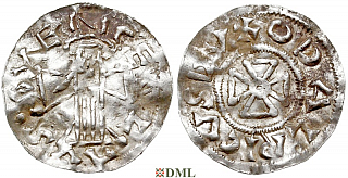 Денарий, Чехия, Богемия, Oldřich (1012-1034), м.д. Praga, Šmerda 131