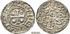Денарий, Германия, Нижняя Лотарингия, Anonymous bishop, м.д. регион Meuse