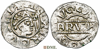 Денарий, Германия, Нижняя Лотарингия, Bruno III (1050-1057), м.д. Dokkum, Ilisch 2000, 21.19