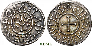 Денье, Каролинги, Charles le Chauve (840-877), м.д. Le Mans, Depeyrot 559