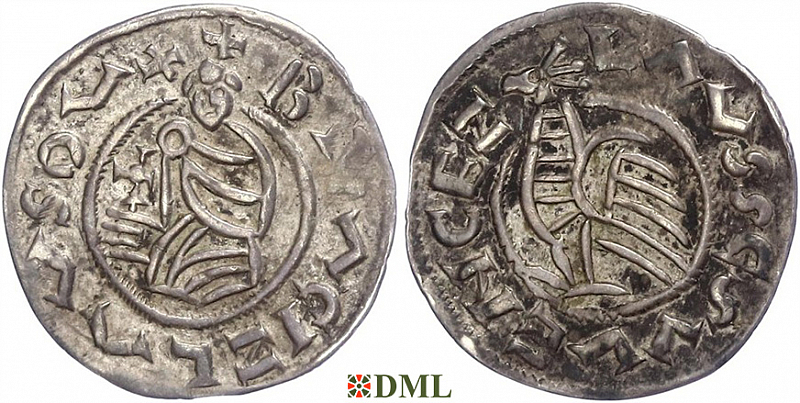 Денарий, Чехия, Богемия, Břetislav I (1034-1055), Šmerda 1996, 148a