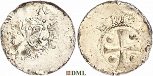 Денарий, Германия, Франкония, Heinrich III (1039-1056), м.д. Speyer. Dbg. 831