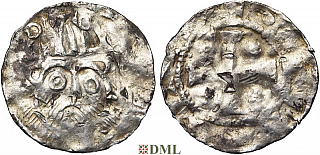 Денарий, Германия, Нижняя Лотарингия, Otto III (983-1002), м.д. Deventer, Ilisch 2000, 1.2