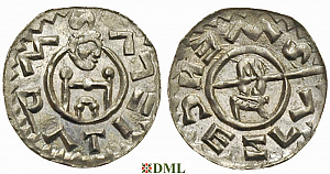 Денарий, Чехия, Богемия, Vratislav II (1061-1092), Šmerda 1996, 162