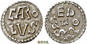 Денье, Каролинги, Charlemagne (768-814), м.д. Melle