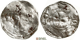Денарий, Германия, Нижняя Лотарингия, Otto III (983-1002), м.д. Brussel