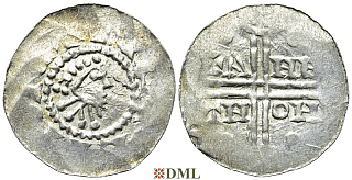 Денарий, Германия, Нижняя Лотарингия, Gf. Hermann (1020-1051), м.д. Emden, Dbg. 773