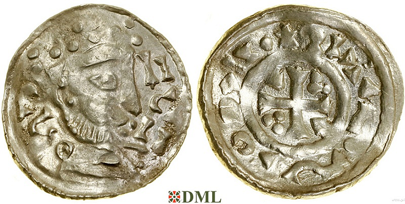 Денарий, Германия, Бавария, Heinrich III (1039-1056), м.д. Regensburg, Hahn 1976, 43A