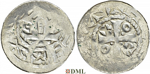 Денарий, Германия, Саксония, Anonymous bishop, м.д. Magdeburg
