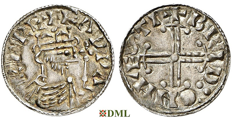 Денарий, Англия, Edward III (1042-1066), м.д. Hastings, монетарий Brid, North 828