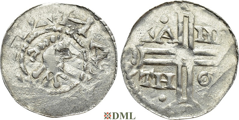 Денарий, Германия, Нижняя Лотарингия, Hermann (1020-1051), м.д. Emden, Dbg. 773