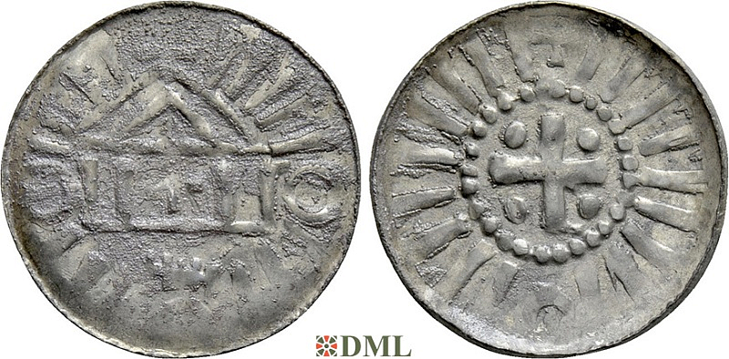 Денарий, Германия, Саксония, Anonymous bishop, Sachesnpfennig, Kilger 2000, KN 1