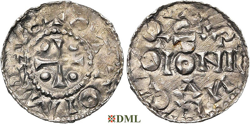 Денарий, Германия, Нижняя Лотарингия, Anonymous bishop, м.д. регион Meuse