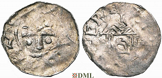 Денарий, Германия, Верхняя Лотарингия, Heinrich II (1026-1047), м.д. Luxemburg