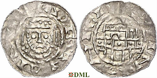 Денарий, Германия, Бавария, Henrich IV (1084-1106), м.д. Regensburg, Hahn 1976, 60