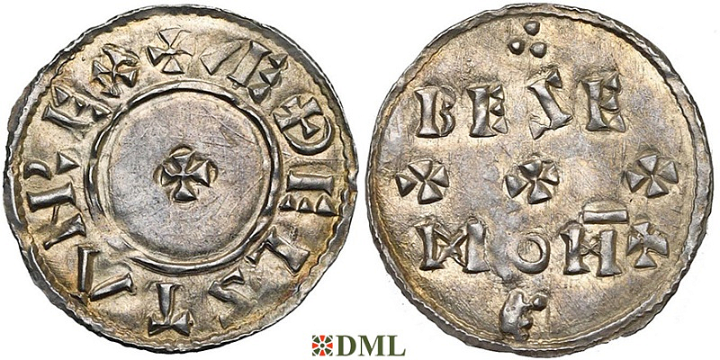 Денарий Англия, Æthelstan (924-939), м.д. ?, монетарий Bese, North 668