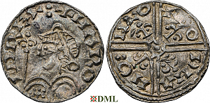 Денарий, Англия, Harold I (1035-1040), м.д. Hertford, монетарий Godman, North 803