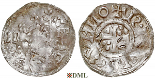 Денарий, Германия, Бавария, K. Heinrich II (1014-1024), м.д. Regensburg, Hahn 1976, 29a6