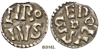 Денье, Каролинги, Charlemagne (768-814), м.д. Melle, Depeyrot 605