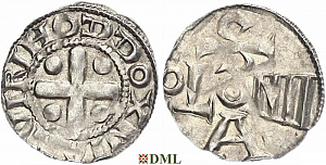 Денарий, Германия, Саксония, Anonymous bishop, м.д. Soest, Dbg. 