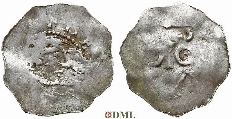 Денарий, Германия, Нижняя Лотарингия, K. Heinrich II (1014-1024), м.д. Koln, Dbg 2007