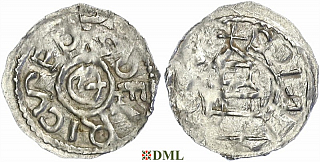 Денарий, Германия, Швабия, Ulrich I (1002-1026), м.д. Chur, Dbg. 984