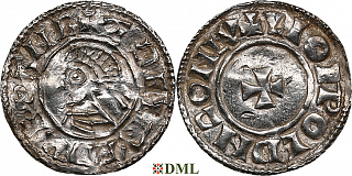 Денарий, Англия, Æthelred II (978-1016), м.д. London, монетарий Leofwold, North 777