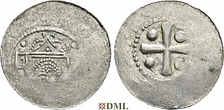 Денарий, Германия, Саксония, EB. Luitpold I (1051-1059), м.д. Erfurt, Dbg. 882