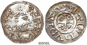 Денарий, Германия, Бавария, K. Heinrich II (1014-1024), м.д. Regensburg, Hahn 1976, 29c2