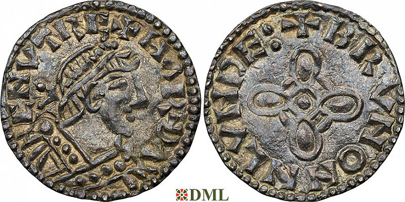 Денарий, Англия, Harthaknut (1035-1042), м.д. London, монетарий Brun, North 809