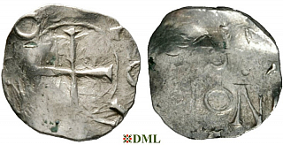 Денарий, Германия, Нижняя Лотарингия, Otto III (983-1002), м.д. Koln, Dbg. 331