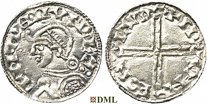Денарий, Дания, Magnus I (1042-1047), м.д. Lund, Hbg. 1