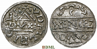 Денарий, Чехия, Богемия, Oldřich (1012-1034), м.д. Praga, Šmerda 133b