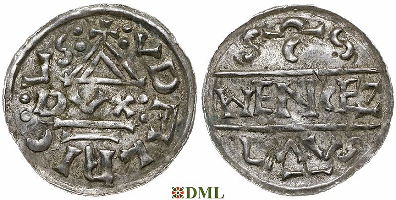 Денарий, Чехия, Богемия, Oldřich (1012-1034), м.д. Praga, Šmerda 133b