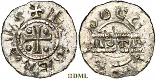 Денарий, Германия, Нижняя Лотарингия, Egbert I (1038-1050) м.д. Dokkum, Ilisch 2000, 21.16