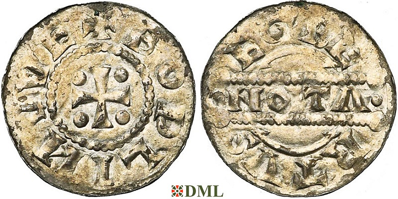Денарий, Германия, Нижняя Лотарингия, Egbert I (1038-1050), м.д. Bolsward, Ilisch 2000, 21.24