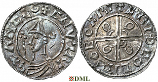 Денарий, Англия, Cnut (1016-1035), м.д. York, монетарий Fridcol, North 787