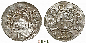 Денарий, Германия, Бавария, K. Heinrich II (1014-1024), м.д. Regensburg, Hahn 1976, 29a