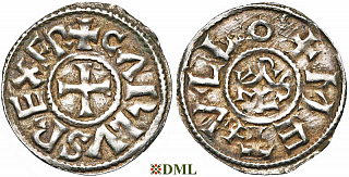 Денье, Каролинги, Charles le Chauve (840-877), м.д. Melle, Depeyrot 627