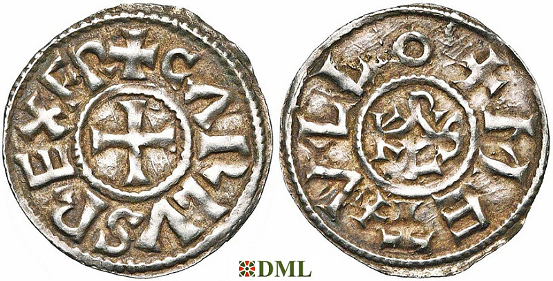 Денье, Каролинги, Charles le Chauve (840-877), м.д. Melle, Depeyrot 627