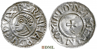 Денарий, Германия, Саксония, Bernhard I (973-1011), м.д. Bardowick, Dbg. 585