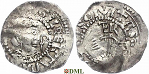Денарий, Германия, Верхняя Лотарингия, Egilbert (1079-1101), м.д. Trier, Dbg. 480