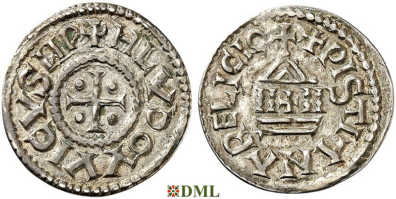 Денье, Каролинги, Louis le Pieux (814-840), Unknown mints, Depeyrot 1179
