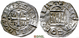 Денарий, Германия, Нижняя Лотарингия, Konrad II (1027-1039), Pilgrim (1027-1036), м.д. Koln, Dbg. 381