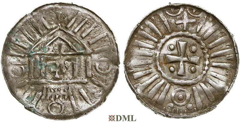 Денарий, Германия, Саксония, Anonymous bishop, Sachesnpfennig, Kilger 2000, KN 1