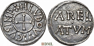 Денарий, Каролинги, Louis le Pieux (814-840)