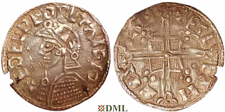 Денарий, Англия, Æthelred II (978-1016), м.д. Stamford, монетарий, North 775