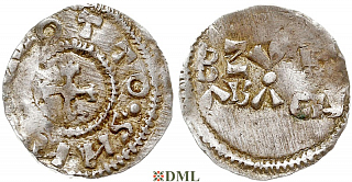 Денарий, Германия, Швабия, K. Otto II (973-983), м.д. Strassburg, Dbg. 912